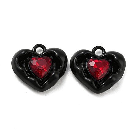 Alloy Glass Charms FIND-G061-09EB-1