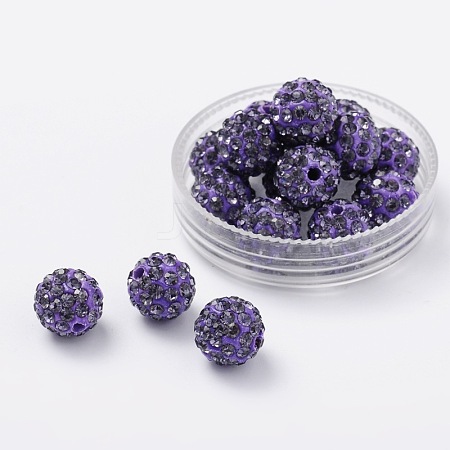 Pave Disco Ball Beads RB-S604-2-1