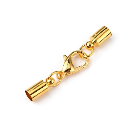 Brass Lobster Claw Clasps FIND-WH0044-78G-1
