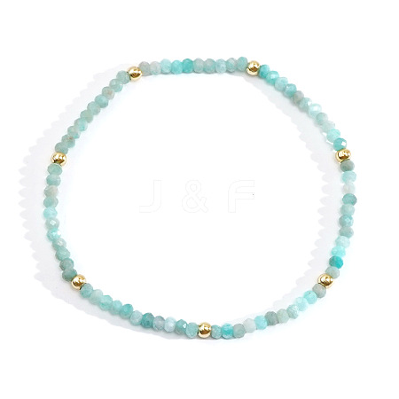 Bohemian Style Natural Green Aventurine Beaded Stretch Bracelets for Women TR3893-3-1