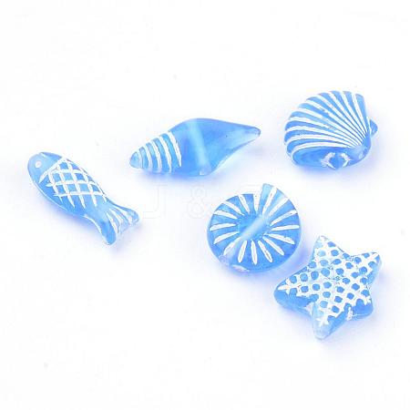 Craft Style Transparent Acrylic Charms TACR-S131-03-1
