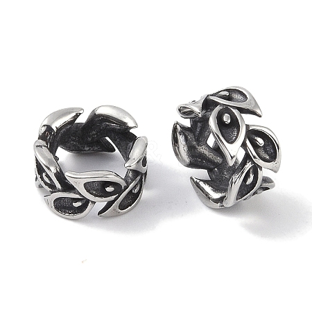 316 Surgical Stainless Steel Beads Hand Polished STAS-P362-24AS-1