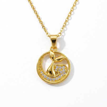Brass Pendant Necklaces for Women WGA6662-01-1
