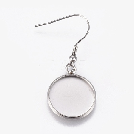 304 Stainless Steel Dangle Earrings EJEW-WH0001-A01-1