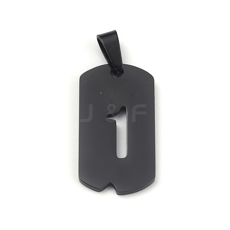 Ion Plating(IP) 304 Stainless Steel Pendants STAS-O127-E01-1