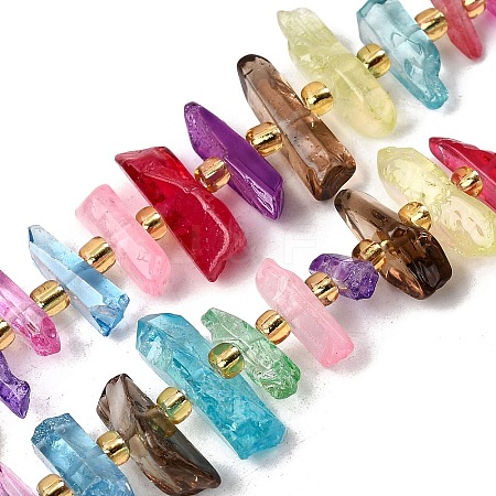 Natural Quartz Crystal Beads Strands G-F800-E09-1