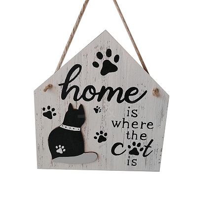 Wood Door Wall Hanging Decorations PW-WG17907-02-1