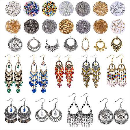 DIY Chandelier Earring Making Kits DIY-SZ0007-78-1