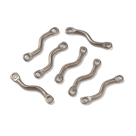 Non-Tarnish 304 Stainless Steel Links Connector Charms STAS-Q323-12P-1