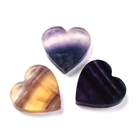 Natural Fluorite Heart Palm Stone G-I310-08-1