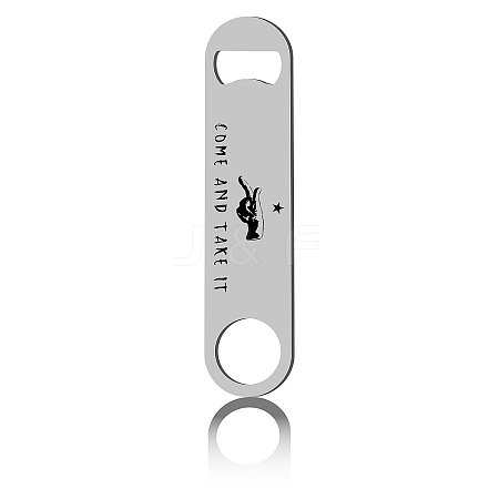 430 Stainless Steel Bottle Openers AJEW-WH0259-004-1