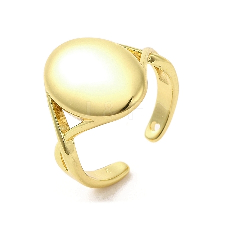 Rack Plating Brass Finger Ring RJEW-C072-19G-1