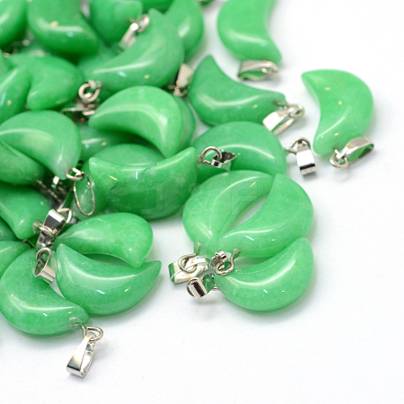 Moon Dyed Natural Malaysia Jade Pendants G-Q369-15-1