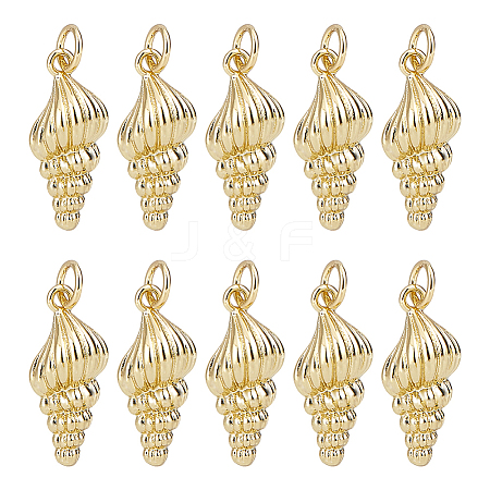10Pcs Brass Pendants KK-HY0004-09-1