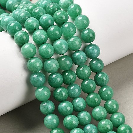 Natural & Dyed White Jade Beads Strands GSR055-1