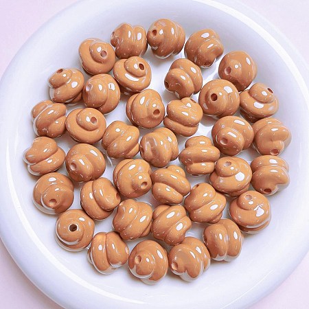 Opaque Acrylic Beads OACR-H034-39M-1