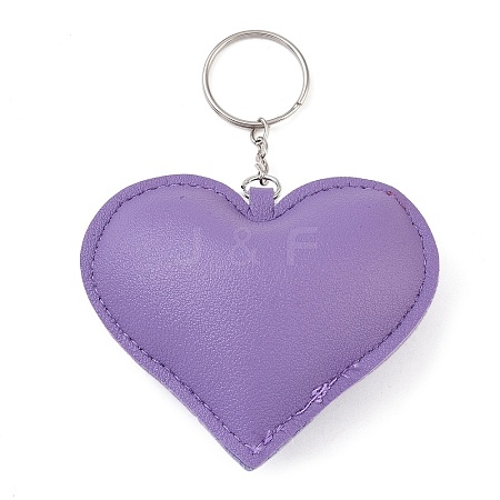 PU Leather Keychain AJEW-L032-01A-1