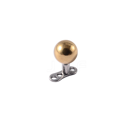 Stainless Steel Round Ball Dermal Anchor Base/Top for Women Men WGB1D88-04-1