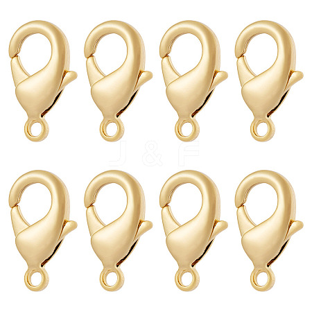 8Pcs Brass Lobster Claw Clasps KK-TA0002-70-1