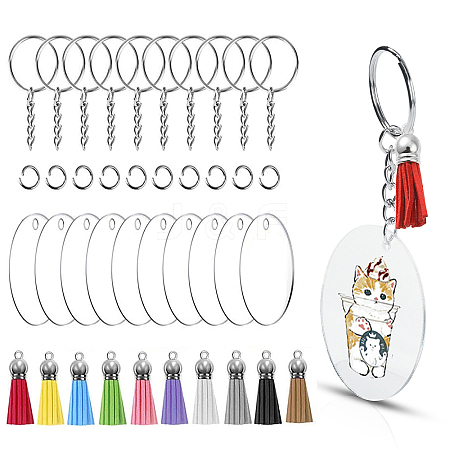 DIY Blanks Vinyl Charm Keychain Making Kit DIY-CJ0002-19-1