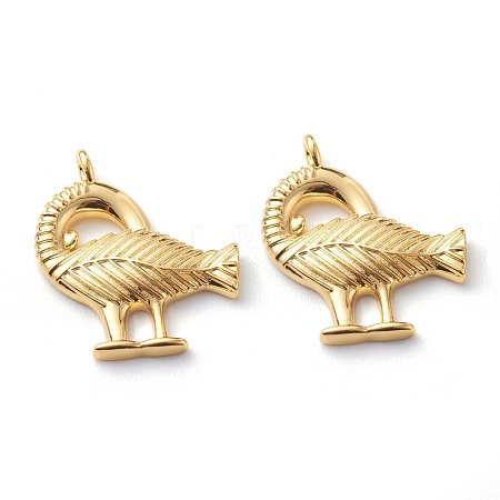 Brass Pendants KK-Z010-12G-1