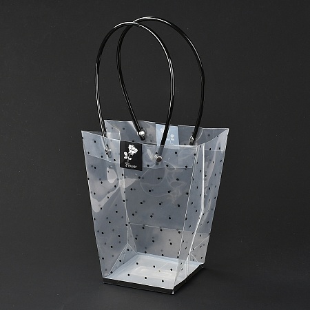 Transparent PVC Gift Bag with Handle ABAG-A004-01B-1