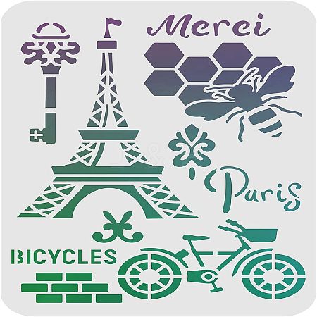 Large Plastic Reusable Drawing Painting Stencils Templates DIY-WH0202-034-1