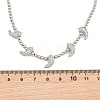 Brass Micro Pave Clear Cubic Zirconia Hot Pepper and Round Beaded Necklaces KK-CBA4547-15P-4