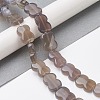 Natural Grey Agate Beads Strands G-K359-D03-01-2