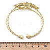 Brass Cuff Bangles BJEW-F526-03G-5