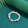 1Pc Sterling Silver with Clear Cubic Zirconi Box Clasps FIND-BC0013-93A-5