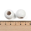 Spray Painted Wood European Beads WOOD-F017-05C-3