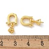 Cone Brass Micro Pave Cubic Zirconia Peg Bails Pendants ZIRC-F141-09G-2