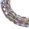 Electroplate Glass Beads Strands X-GLAA-G112-07G-3