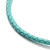 Braided Round Imitation Leather Bracelets Making BJEW-H610-01G-12-3