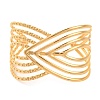 304 Stainless Steel Open Cuff Bangles for Women LS-BJEW-G711-01G-G-1