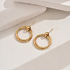 Stylish Stainless Steel Geometric Ring Stud Earrings for Daily Wear OR2437-2-7