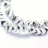 Electroplate Glass Beads Strands EGLA-J143-A-FP03-3