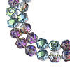 Electroplate Glass Beads Strands EGLA-N008-018-A05-3