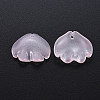 Transparent Baking Painted Imitation Jade Glass Pendants DGLA-Q025-001A-1