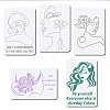 Plastic Drawing Painting Stencils Templates DIY-WH0244-024-1