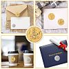 Plastic Self Adhesive Gold Foil Embossed Stickers DIY-WH0575-001-4