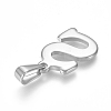 Non-Tarnish 304 Stainless Steel Pendants STAS-F106-95P-S-01-2