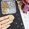 60Pcs 6 Styles 304 Stainless Steel Stud Earring Findings STAS-BBC0008-94-3