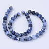 Natural Sodalite Beads Strands G-Q462-8mm-07-3