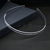 Transparent Plastic Hair Band Findings LS-PW-WG09707-01-1