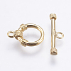 Brass Toggle Clasps KK-G333-20G-NF-2