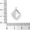 Brass Micro Pave Clear Cubic Zirconia Pendants ZIRC-I067-01E-3