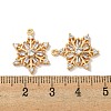 Brass Micro Pave Clear Cubic Zirconia Pendants KK-K378-17G-3