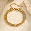 304 Stainless Steel Ball Chain Multi-strand Bracelets BJEW-C128-01A-1